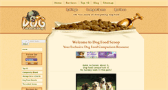 Desktop Screenshot of dogfoodscoop.com