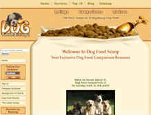 Tablet Screenshot of dogfoodscoop.com